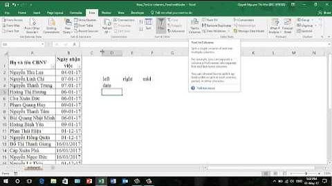Chuyển đổi từ text sang date siêu nhanh với data/Text to columns/ fixed width