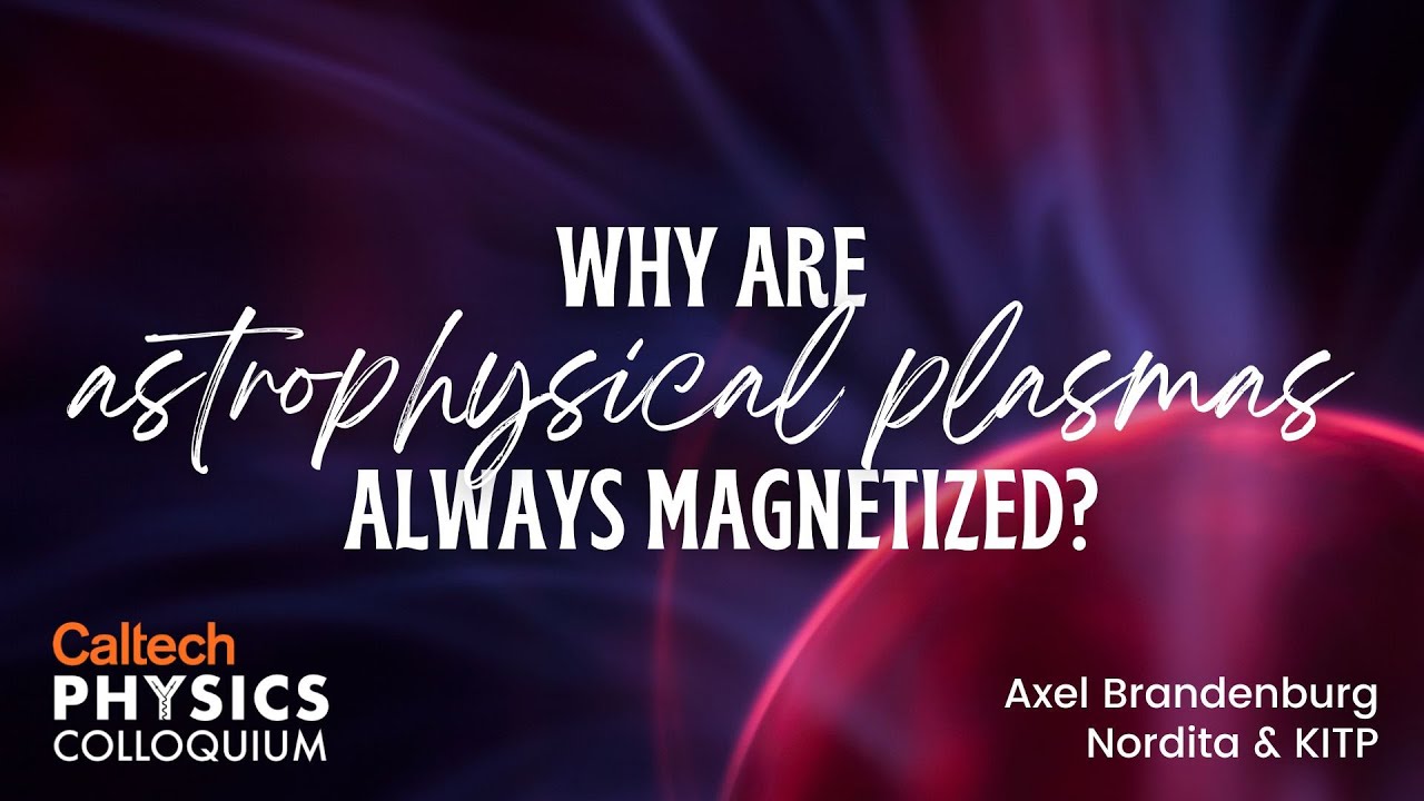 Why Are Astrophysical Plasmas Always Magnetized - Axel Brandenburg