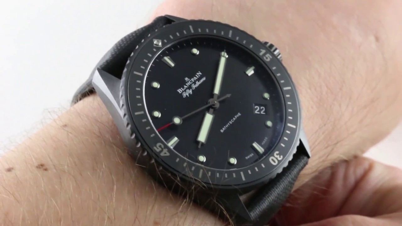 blancpain fifty fathoms bathyscaphe ceramic