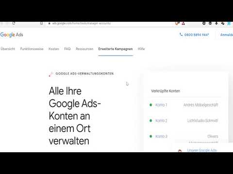 Verwaltungskonto   Mehrer Google Ads Accounts gleichzeitig managen   ein einziger login