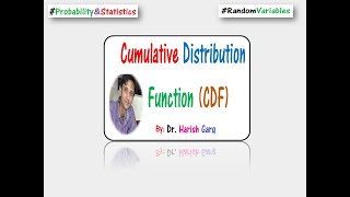 Cumulative Distribution function (CDF) and its properties