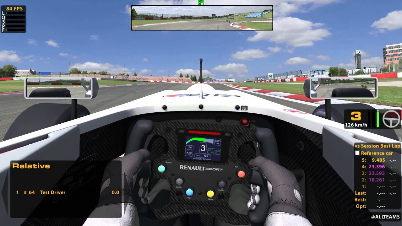 iRacing: 1st Test Drive FR2.0 at Nurburgring (60 fps)