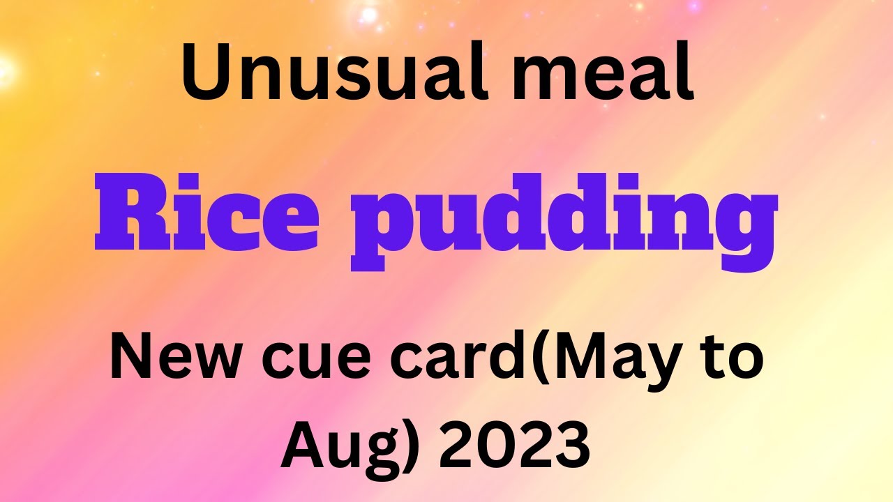 Describe an unusual meal that you had | New cue card (May to Aug) 2023.