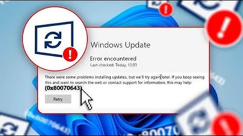 2024 Fix Windows Update error 0x80070643 Windows 10 KB5034441