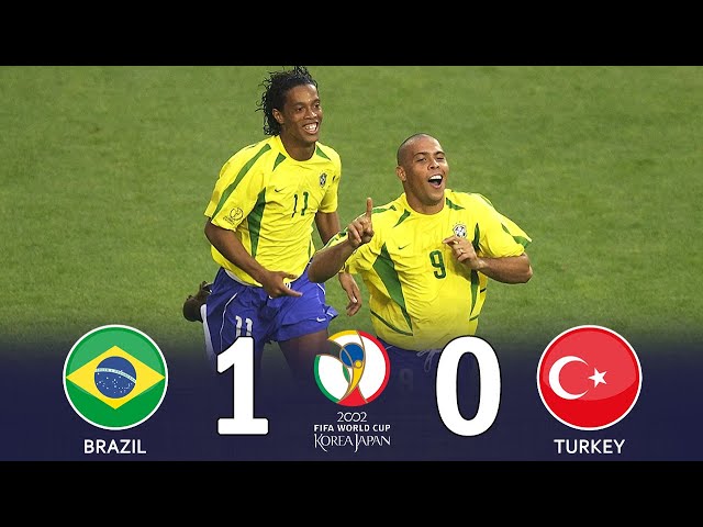 懐かしハイライト] ブラジル vs トルコ 2002 W杯 準決勝 【ロナウド