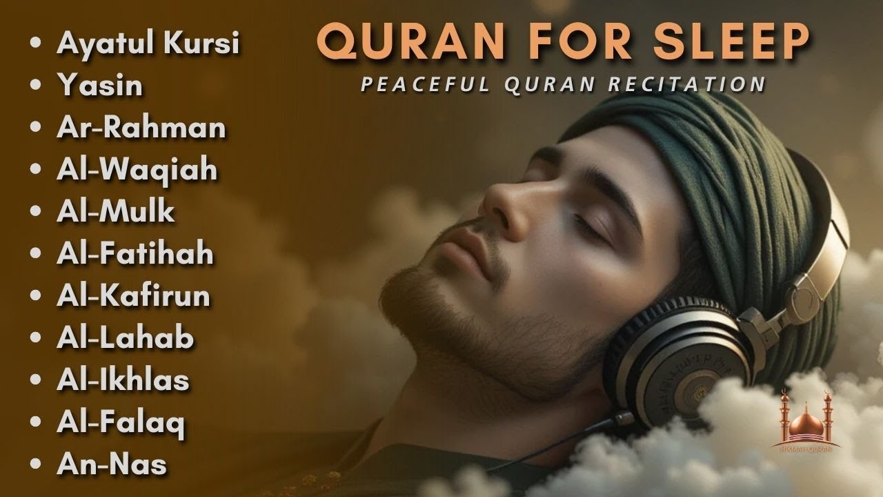 Relaxing Quran Recitation for deep sleep I Ayat al kursi ,Yasin,Arrahman,AlWaqiah,Almulk | Alaa Aqel