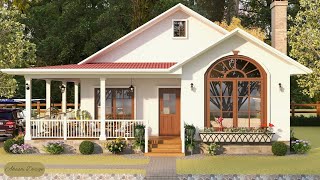 Adorable Small House Design With Floor Plan | Cozy Home ID 1009