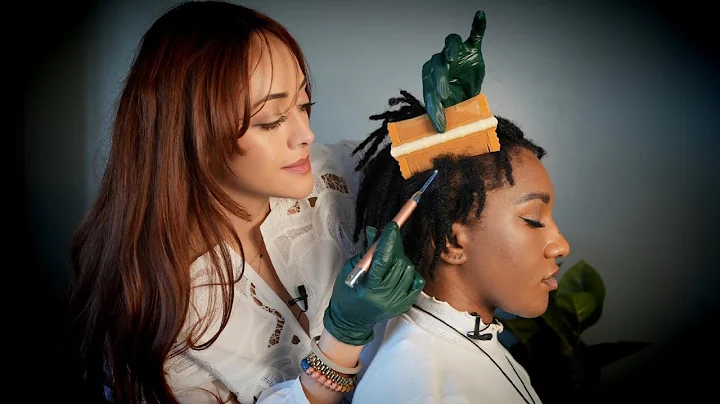 ASMR Coily Scalp Check | Hair Parting, Brushing, Oil Treatment, Massage, Deep Micro Attention Soft