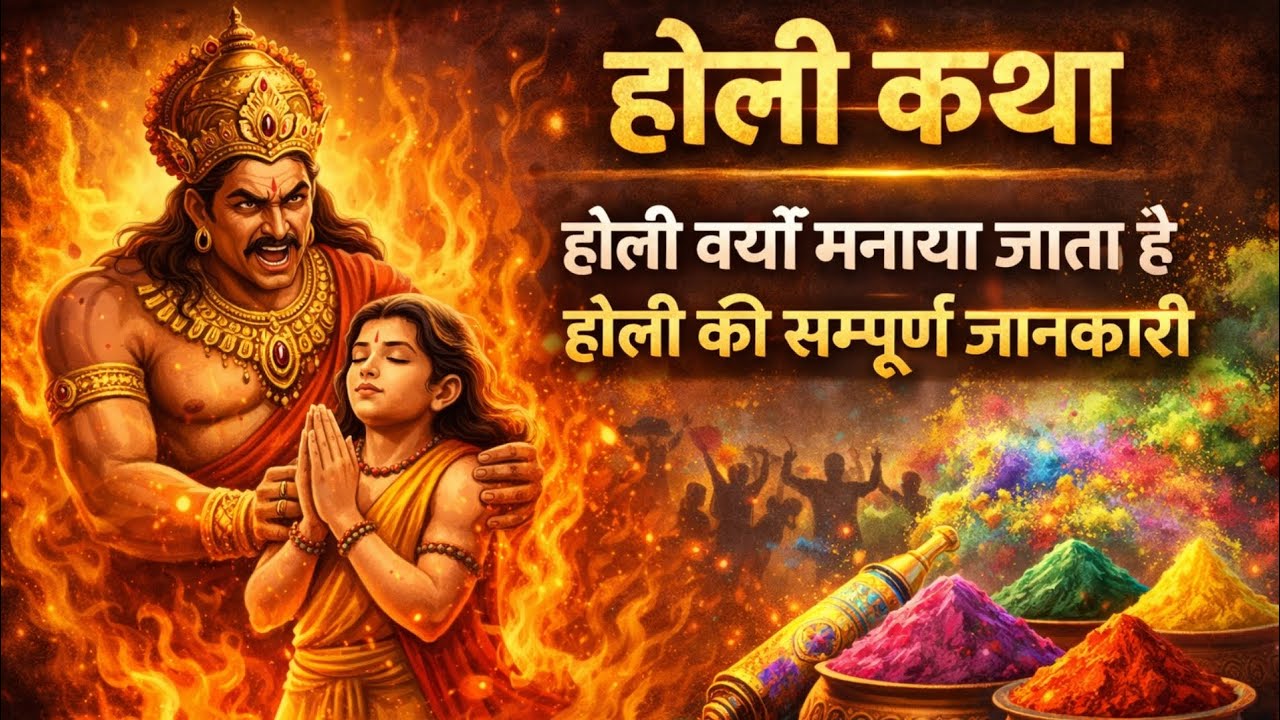  होली कथा | Holi Kyon Manate Hain? Holi Ki Kahani | Prahlad & Holika Story