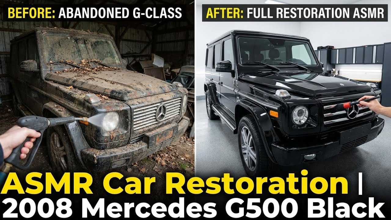 ASMR Car Restoration 2008 Mercedes Benz G Class G500 Black Full Restoration From Abandoned Condition