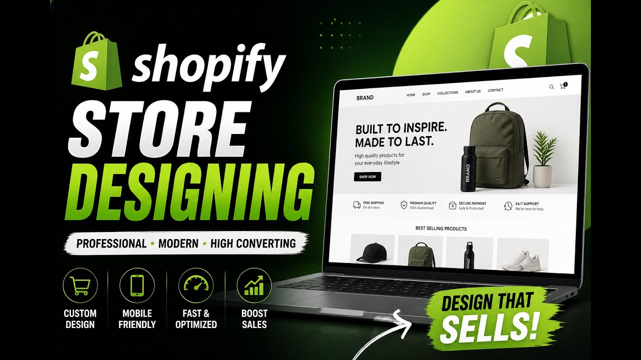 How to Design a Shopify Store That Sells 💰 (Step-by-Step Guide) - YouTube