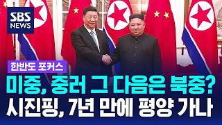 다시 나온 '북비핵화' 목표..청와대 "시진핑 방북 주시" / SBS / 한반도 포커스