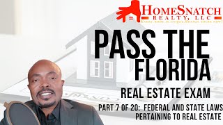 Federal & State Laws Pertaining to Real Estate 4% – Part 7 of 20 (20 Questions)