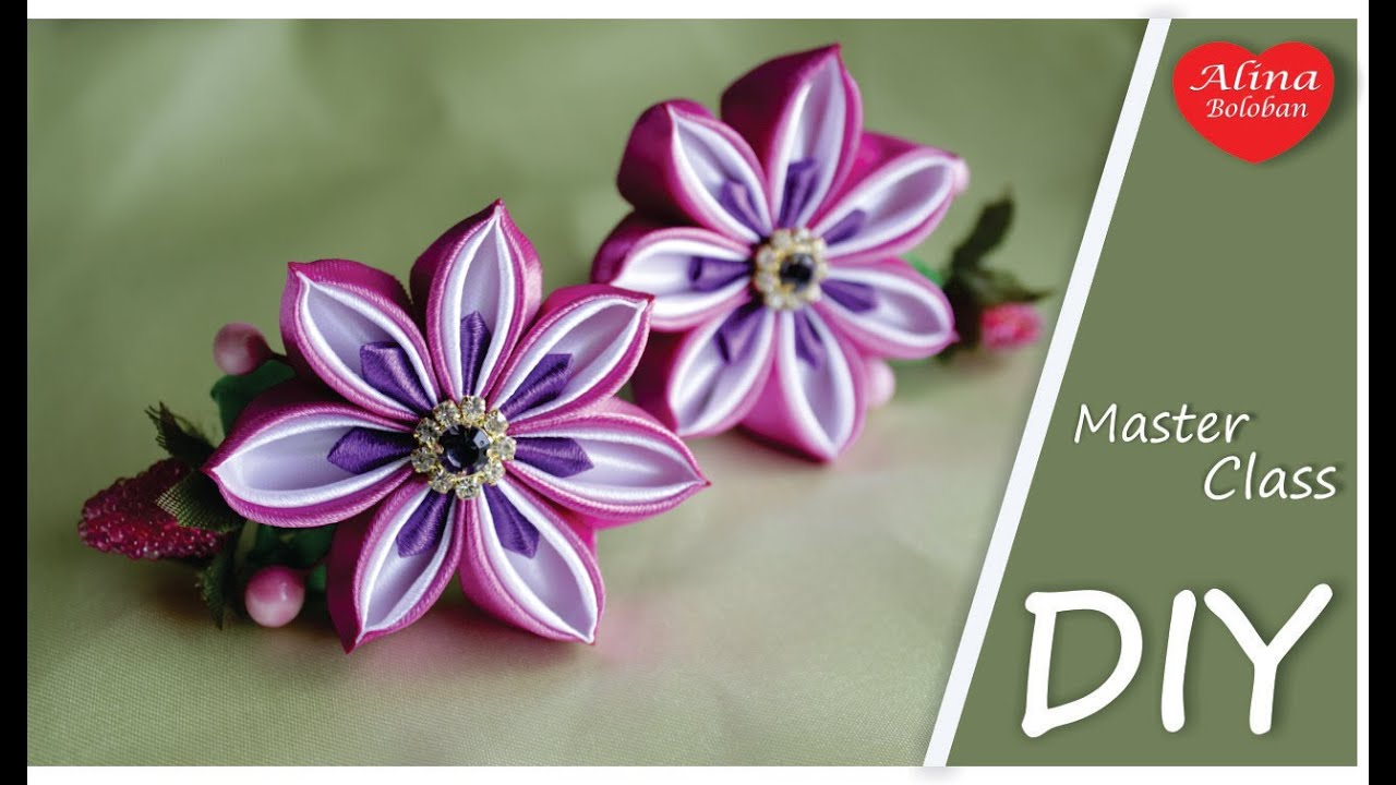 Beautiful kanzashi-crown: a master class for beginners Beautiful kanzashi-crown: a master class for beginners