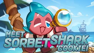 The Cheerful Rookie Pirate, SORBET SHARK COOKIE comes to Cookie Run: Kingdom 🦈