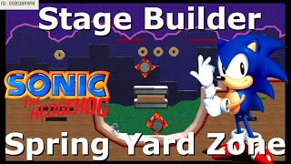 Super Smash Bros. Ultimate - Stage Builder - Spring Yard Zone