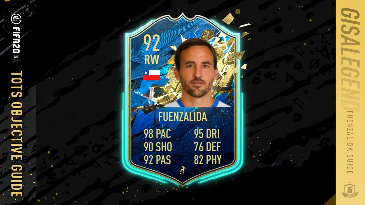 FIFA 20 How To Do TOTS Jose Pedro Fuenzalida Objectives Guide - 92 RW