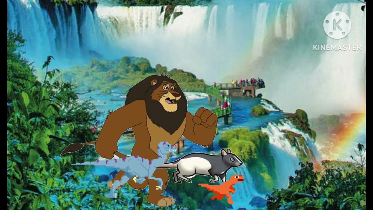 animals running in Park 