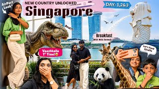 தமிழில்: New Country Unlocked✈️🇸🇬|Breakfast with Wild | Most Unexpected Birthday Gifts | 3 Days Vlog