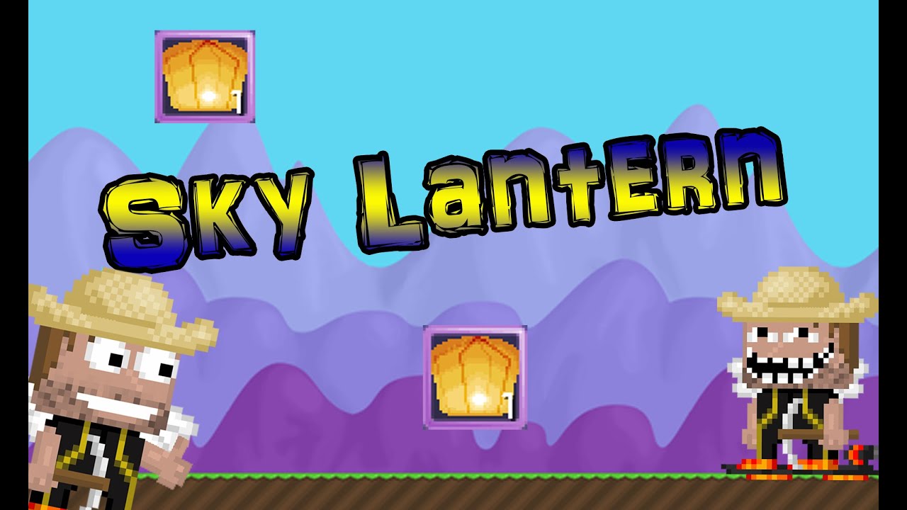 Using Sky Lanterns GrowTopia YouTube