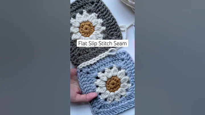 Here is another way to attach your granny squares together if you want to use the slip stitch! 🌼🧶