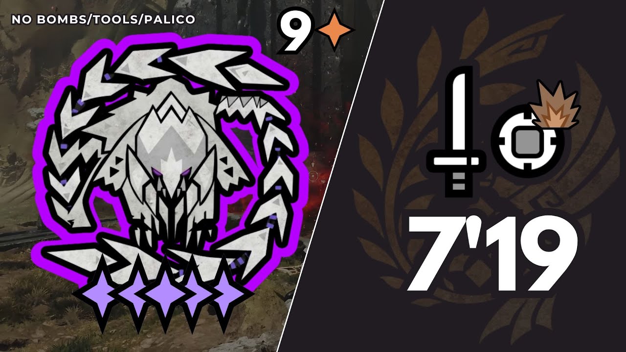 【MHWilds】 9★5✦ Tempered Arkveld - 7'19 / Sword and Shield (TA Wiki - No Mantle/Palico)