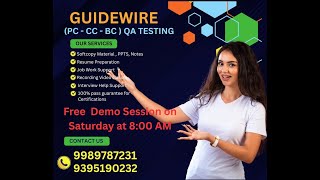 #Guidewire Testing | PC-CC-BC | Guidewire Policy Center | Realtime Project training in Hyderabad