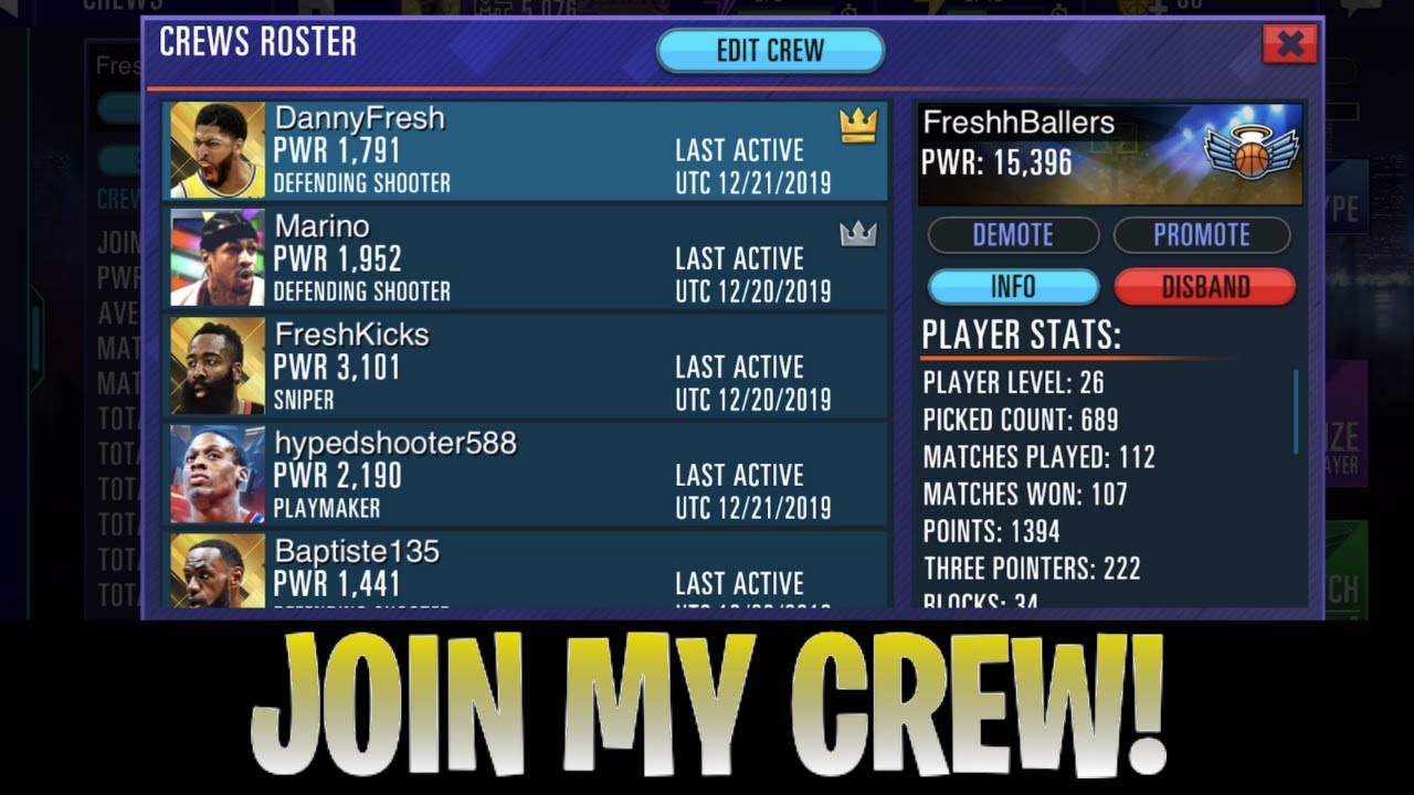 How To Join Crews In Nba 2k Mobile