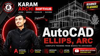 #6 AutoCAD Ellips, Arc AutoCAD Full Tutorial for Bigineer