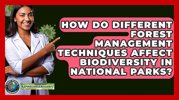 How Do Different Forest Management Techniques Affect Biodiversity In National Parks?