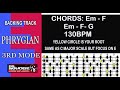 E PHRYGIAN  BACKING TRACK DSBT#5