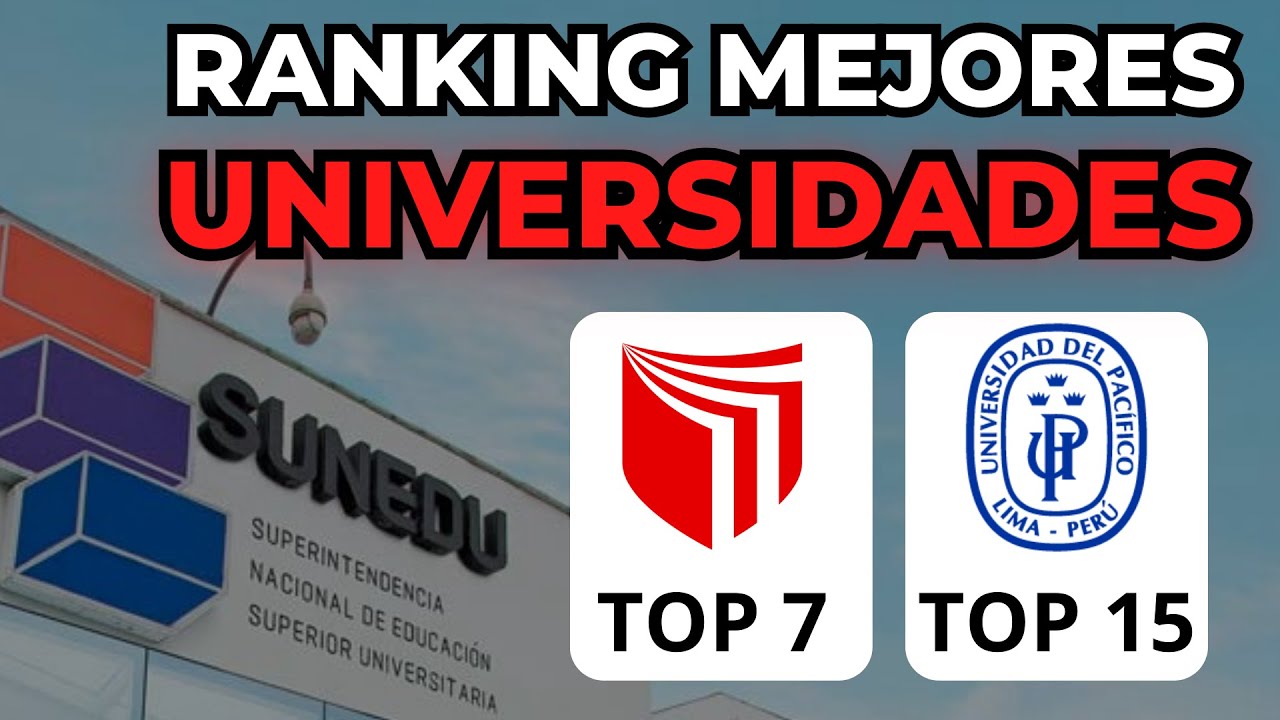 RANKING MEJORES UNIVERSIDADES según la SUNEDU || la UCV mejor que la UP???