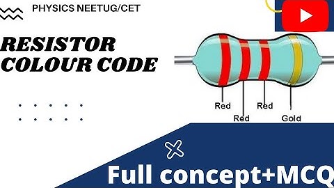 Resistor colour code (FULL CONCEPT+MCQ) NEETUG/CET #trick #physics @YoMeds118