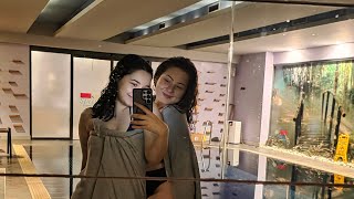 Relaxing In The Dark Pool With My Bff