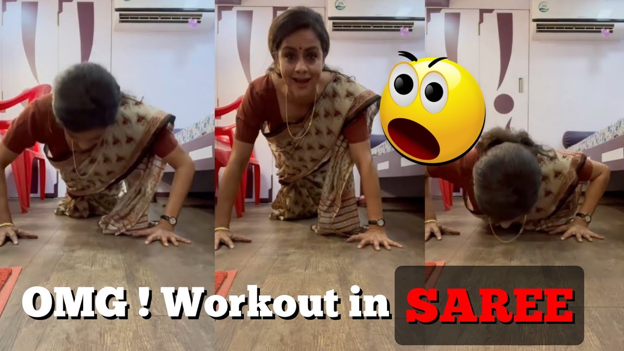 Actress GUL PANAG'S Amazing Workout in SAREE Gone VIRAL ||