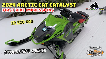 First Ride on a Catalyst! | 2024 Arctic Cat Catalyst ZR RXC 600 | Super Impressive Snowmobile