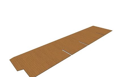 Half Slotted Container Type Corrugated Box