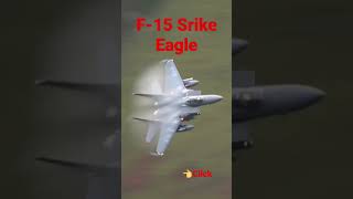 USAF F-15 Strike Eagle creating its own cloud at the Mach Loop Snowdonia Wales