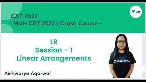 MAH CET 2022 | Crash Course | Logical Reasoning  | Aishwarya Agarwal