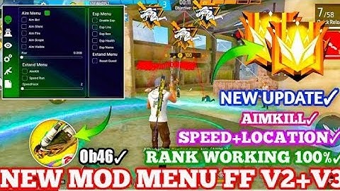 THE KING CHEATS V33 | OB46 FF HACK | FREE FIRE MOD MENU | THE KING CHEATS MOD MENU | FF HACK