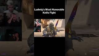 Ludwig's Most Honorable Knife Fight #streamer #ludwig #fyp #shorts #twitch