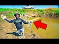 Bow Fishing NASTY SEWER for BIG FISH!!! (CATCH CLEAN COOK) - 2 Fish 1 Shot