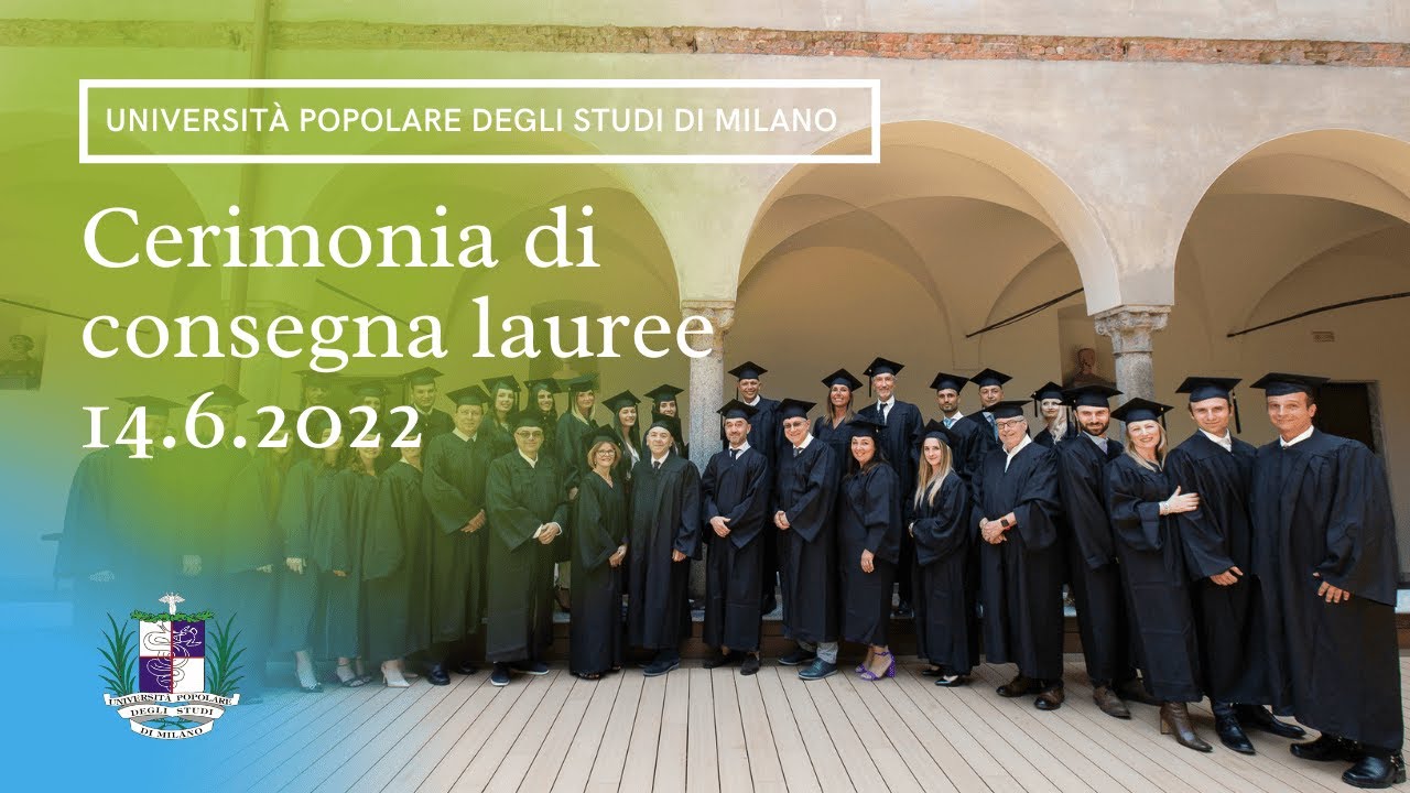 Cerimonia di laurea 14 giugno 2022 - Università Popolare degli Studi di