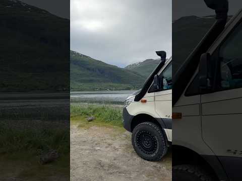 Unser Nachtplatz Rastplatz Parkplatz 9046 Oteren unterwegs zum Nordkapp Norwegen ????????