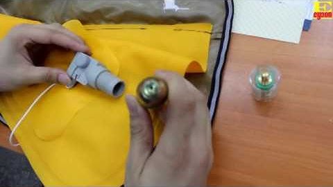 Teach you How to change the  cylinder Eyson automatic linflatable