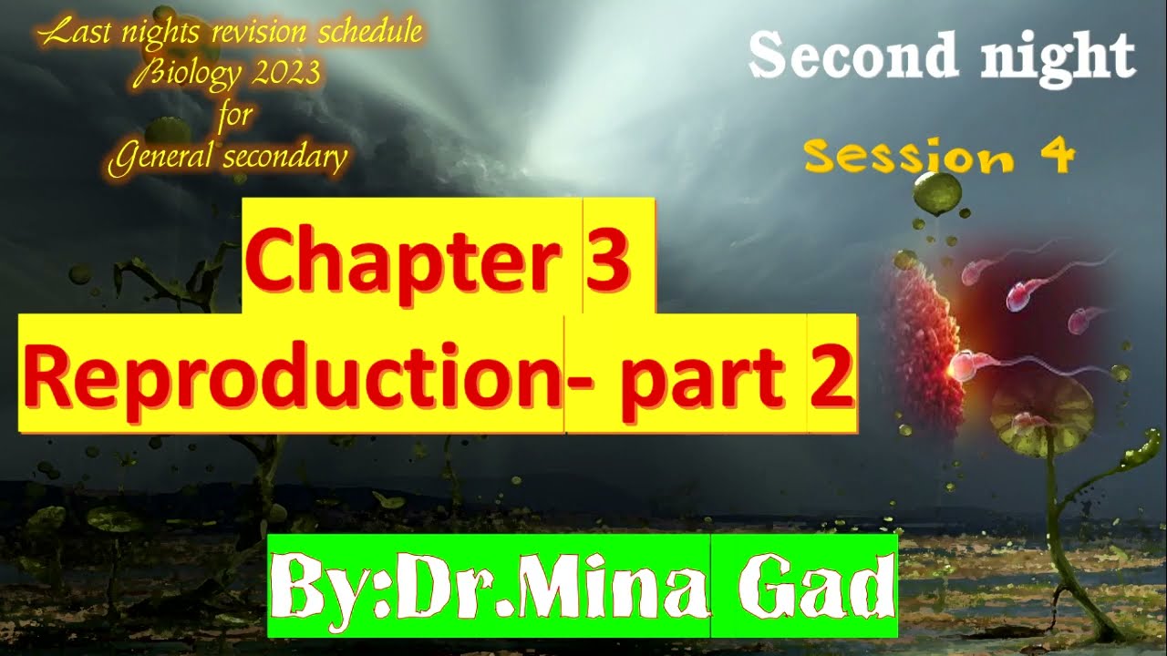 Last nights revision for Biology 3rd secondary - Second night - Session 4 - Reproduction part 2