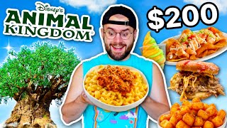 $200 Food Day At ANIMAL KINGDOM In Disney World!