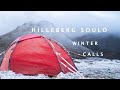 Wild camping in strong wind and freezing conditions   hilleberg soulo rl