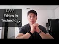 WGU-D333 Ethics in Tech Course Review π