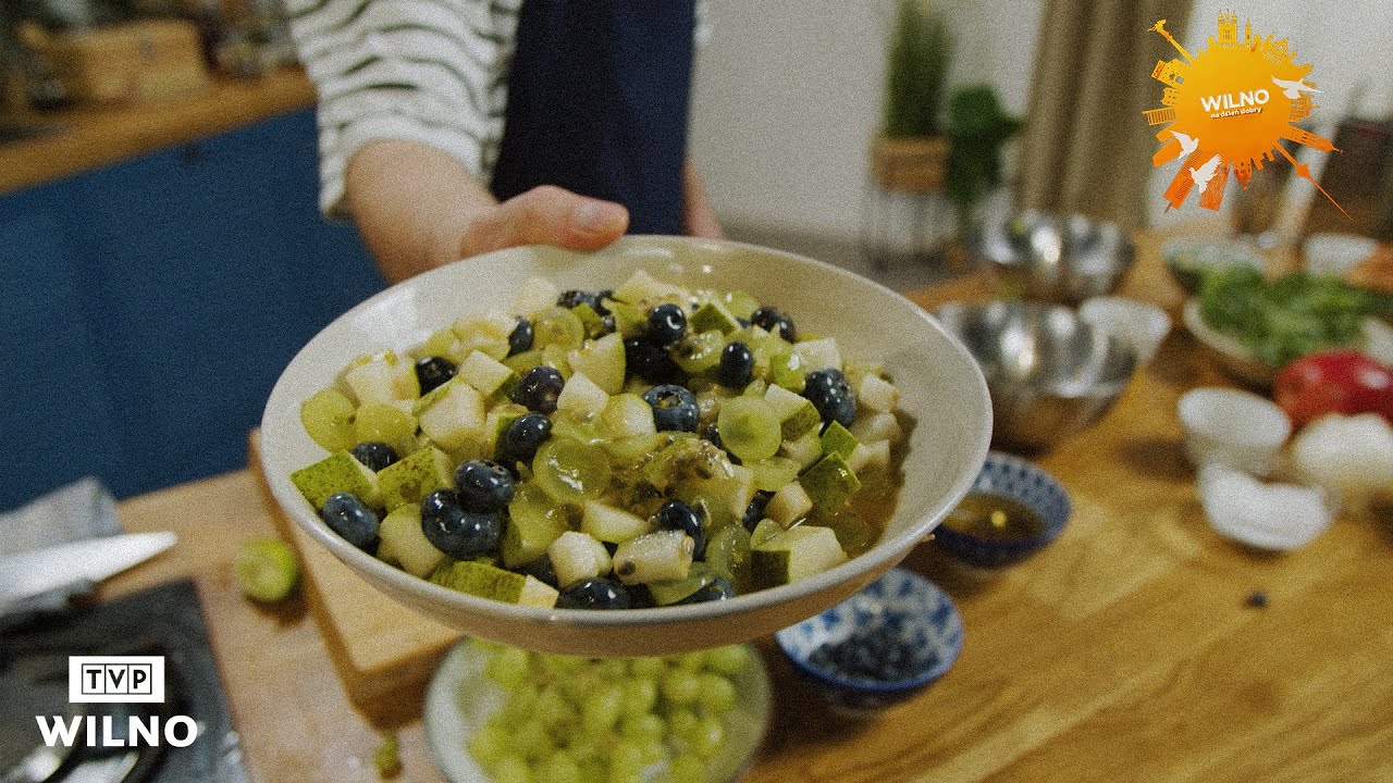 Przepis na sałatkę owocową z dressingiem z passiflory | Wilno na dzień dobry